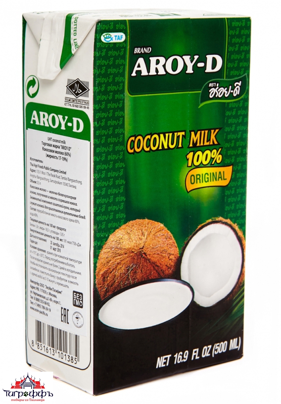 Кокосовое молоко AROY-D 250 мл.