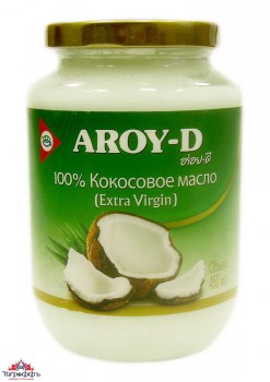 Кокосовое масло Aroy-D  450 мл.