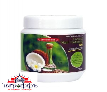 Маска для поврежденных волос с кокосом Carebeau, Coconut Hair Treatment Wax, 500 мл