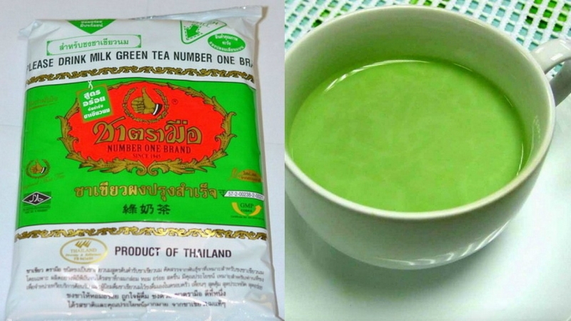 тайский зеленый молочный чай